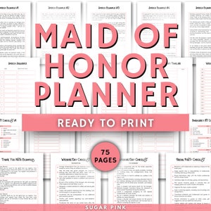 Maid of Honor Planner: Wedding Checklists & Duties (PDF)