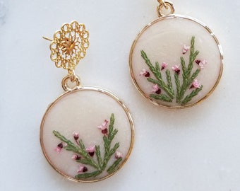 HEATHER Botanical Resin Earrings