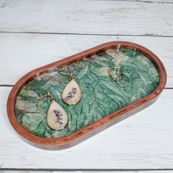 Handmade Jewelry Vanity Tray, Resin Jewelry Tray, Unique Design