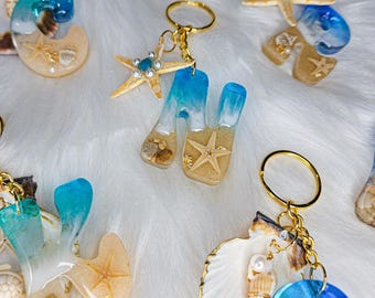 Handmade Beachy Resin Keychains