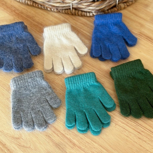 Gants d'hiver pour enfants 100 % laine mérinos, gants pour enfants, gants en tricot pour enfants, gants d'hiver en laine pour filles et garçons, gants pour tout-petits, gants pour bébé