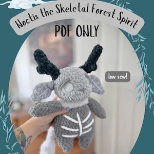 Noctis der Skelett-Waldgeist | PDF Nur | Amigurumi Schnittmuster