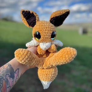 Brown Fox Plushie | Crochet | Ready to Ship