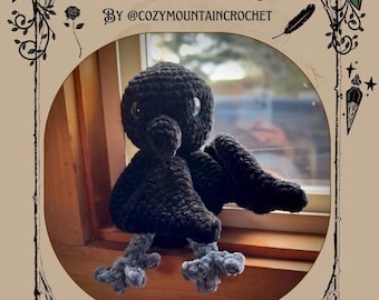 Nevermore the Raven Snuggler / Uncinetto / Schema / Solo PDF