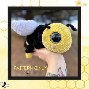 Beeatrice the Bumble Bee Crochet Pattern | Crochet | Pattern Only PDF | Amigurumi
