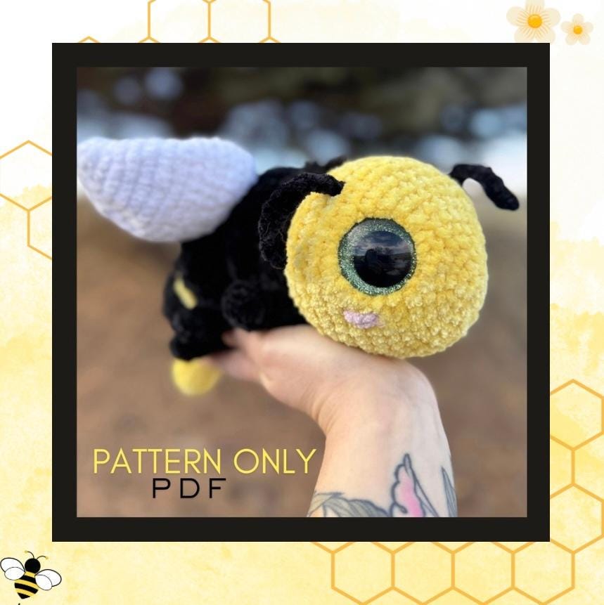Beeatrice Bumble Bee Crochet Pattern | Amigurumi PDF | Pattern Only - Etsy