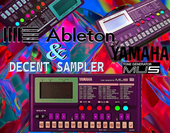 Yamaha MU 5 Tone Generator Sample Pack Ableton Sampler and Decent