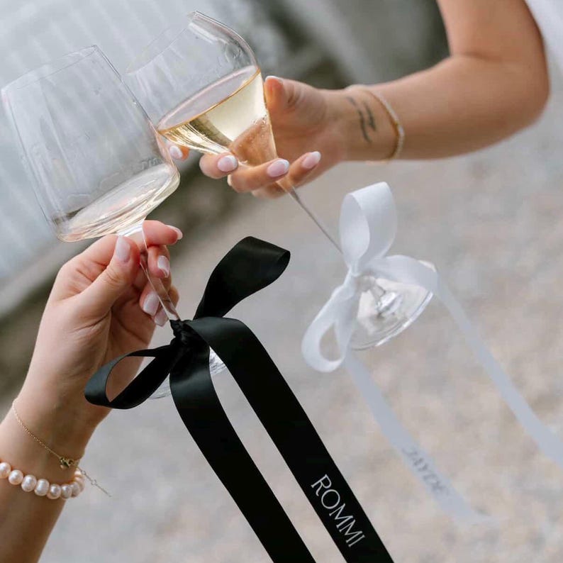Personalised Satin Ribbon Bow – Luxury Custom Name Ribbon for Weddings, Events & Gifts image 5