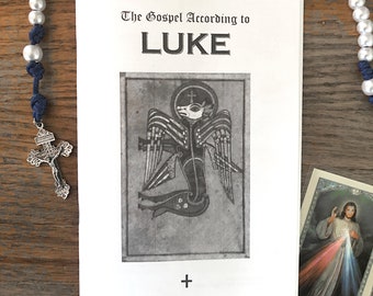 The Gospel of Luke, Christian zine, Catholic, Christian punk, Biblical zine, Bible study, scripture