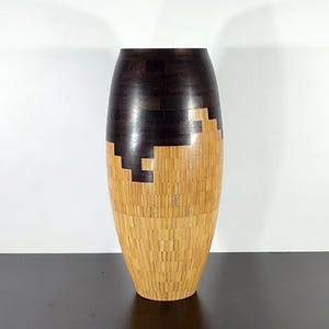 Bambusvase H 33 cm B 15,5 cm
