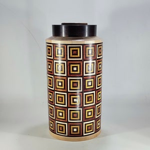 Kleine Vichykaro Dose T 39 cm B 20 cm