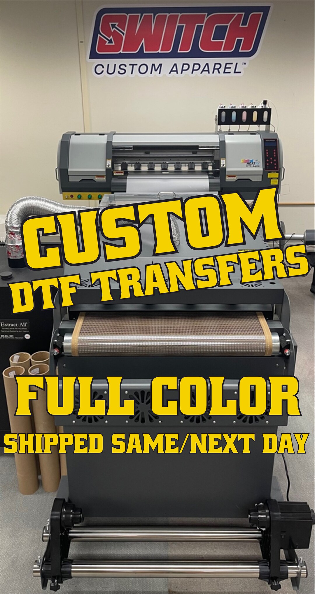Full Color DTF Transfers: Ready for Press, Max Width 22 In. - Etsy