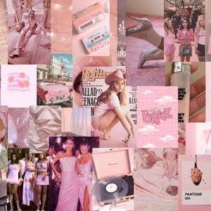 Ultimate Soft Pink Y2K Aesthetic Collage Kit - Y2K early 2000s light pink photo wall - Vintage baby pink Collage Kit - DIGITAL DOWNLOAD