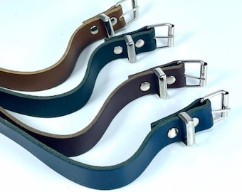 Leather utility straps black