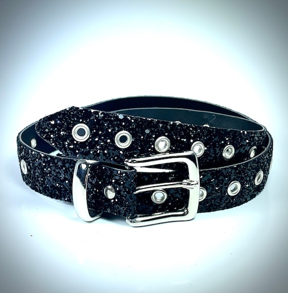 Black Glitter Belt Pioneer Sparkle Hybrid Belts • Pioneer Fit main image 2