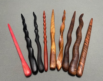 Hand made wand, Pemium and Figured Woods