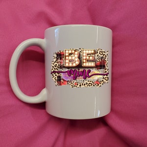 San Valentín Sé mío en taza de luces