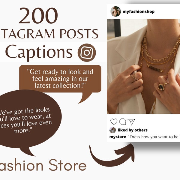 Instagram Captions for Boutiques Etsy