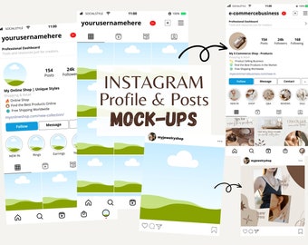 instagram profile page template canva