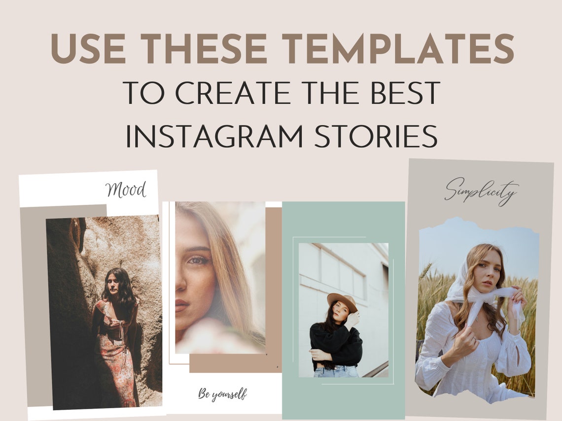 100 Instagram Stories Templates for Photographers neutral - Etsy