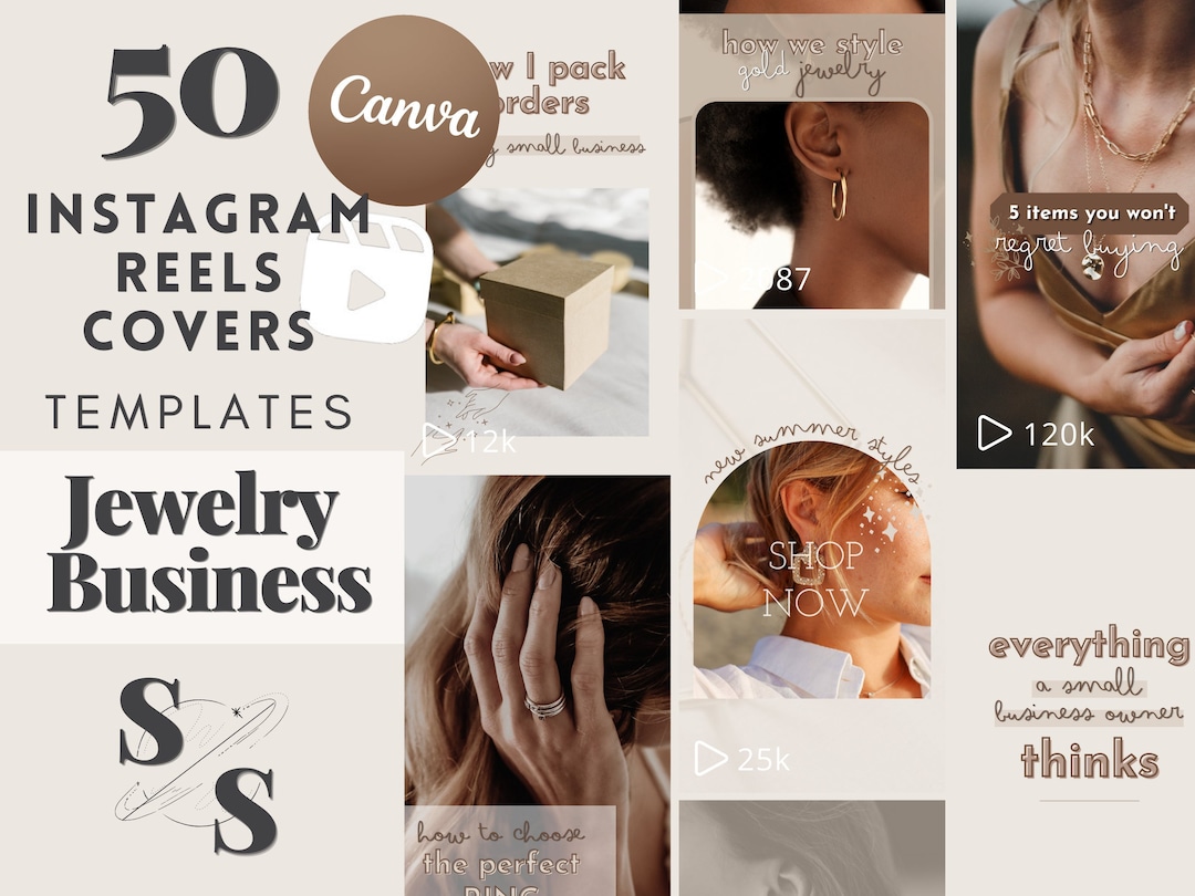 Buy Jewelry Business Instagram Reels Covers: Minimalist Canva Templates  (PDF) Online in India
