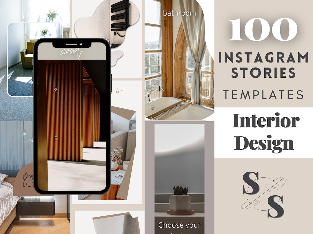 100 Interior Design Instagram Story Vorlagen (Canva PDF) - Etsy Österreich