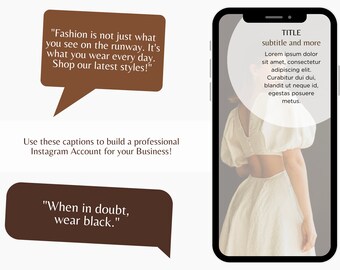 200 Instagram Captions Ideas/templates for Fashion Stores