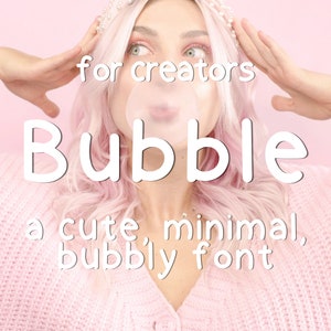 Bubble Modern Display Schriftart für Schöpfer, Sans Serif, Bubbly, Classic, Minimalist Typeface, Schriftarten für Social Media Marketing & kommerzielle Nutzung