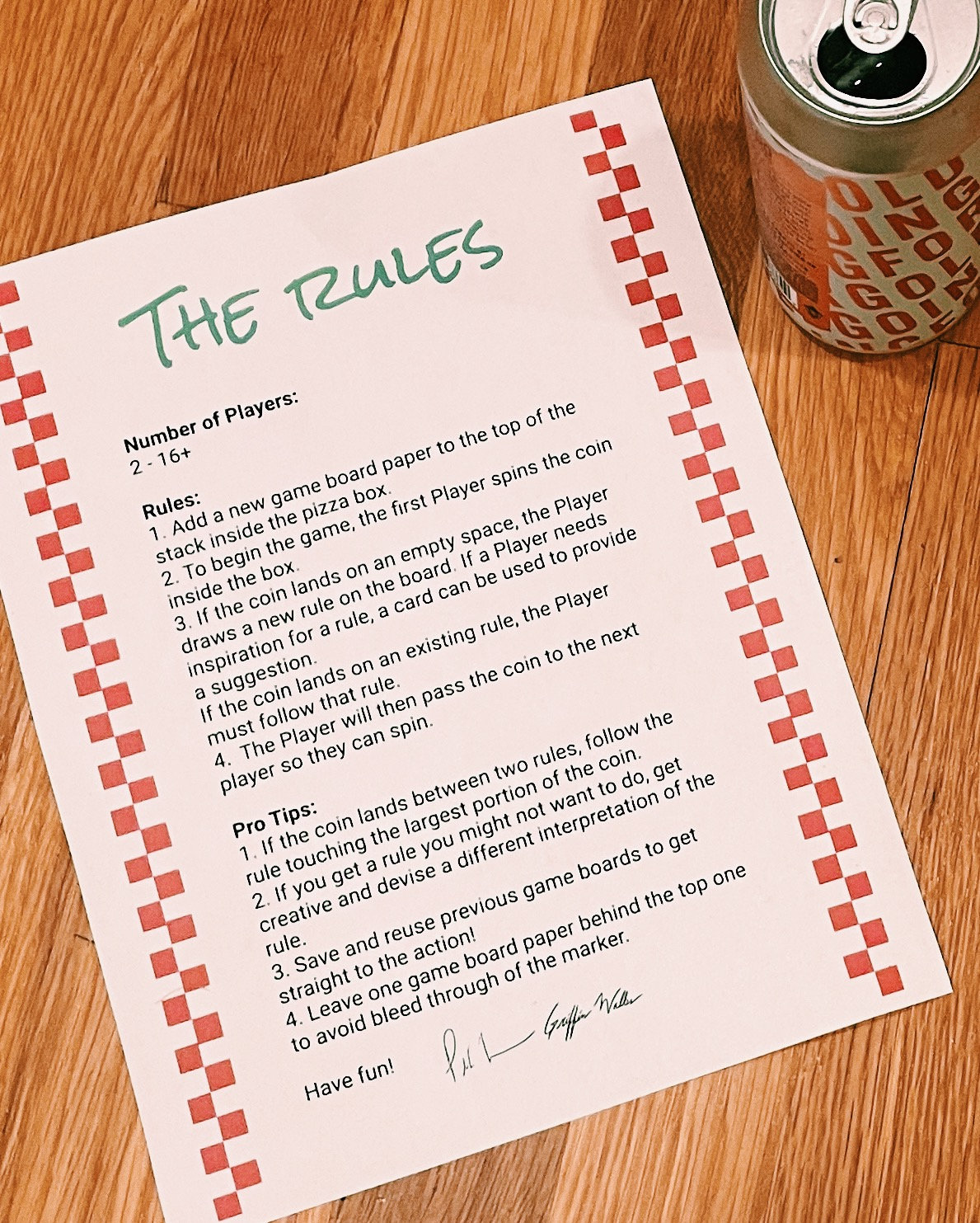 Pizza Box Boardgame Etsy