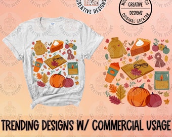fall collage png, fall png, fall sublimation, october png, semptember png, halloween png