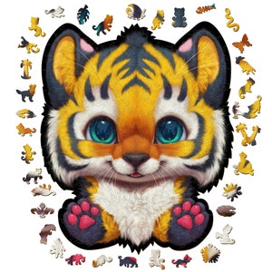 Tigrix - 330 unique pieces | Wooden Jigsaw Puzzle