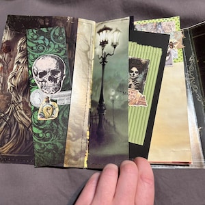 Halloween junk journal, witch junk journal, skull junk journal, spooky junk journal, lots of pockets