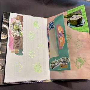Junk journal, handmade junk journal, recycled junk journal