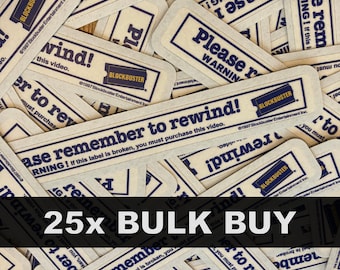 Please Remember to Rewind Blockbuster Video Rental VHS - Etsy