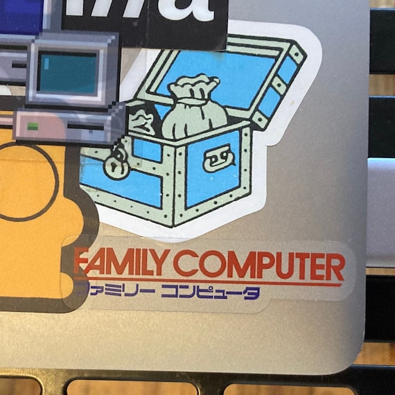 Family Computer Nintendo Famicom Vinyl Die-cut Sticker NES Japan 8