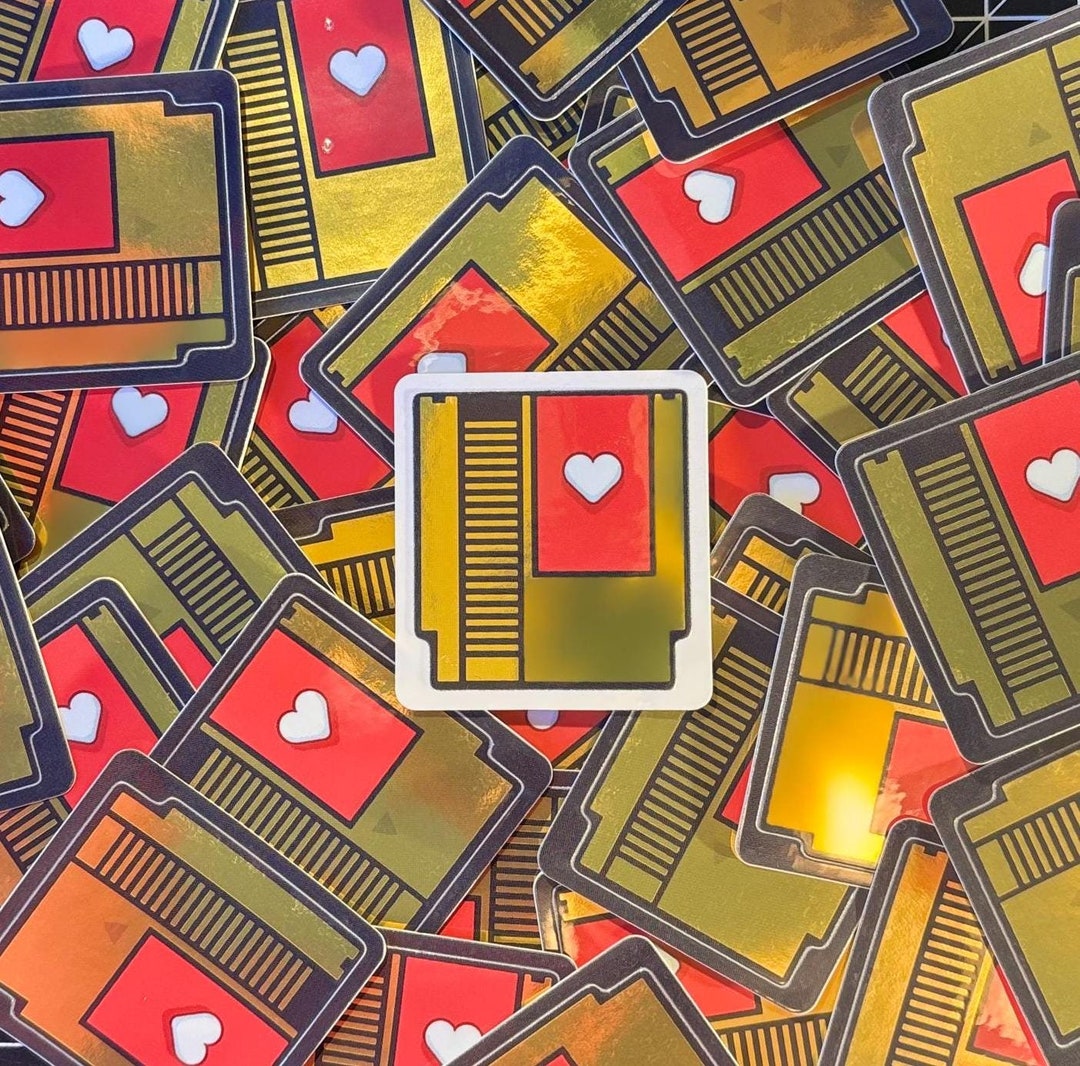 Nintendo Entertainment System NES Cartridge Gold Vinyl Die-cut Sticker ...