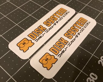 Disk-kun Nintendo Famicom Disk System (FDS) Vinyl Die-cut Sticker