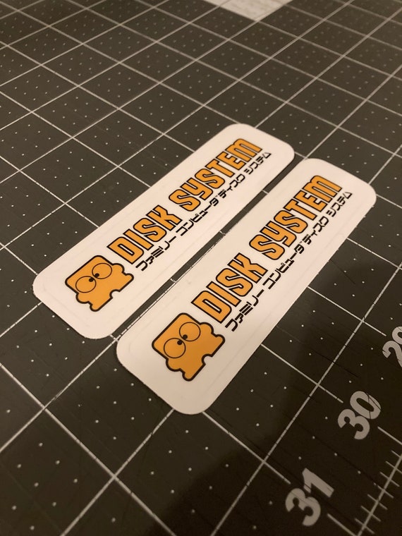 Disk-kun Nintendo Famicom Disk System (FDS) Vinyl Die-cut Sticker