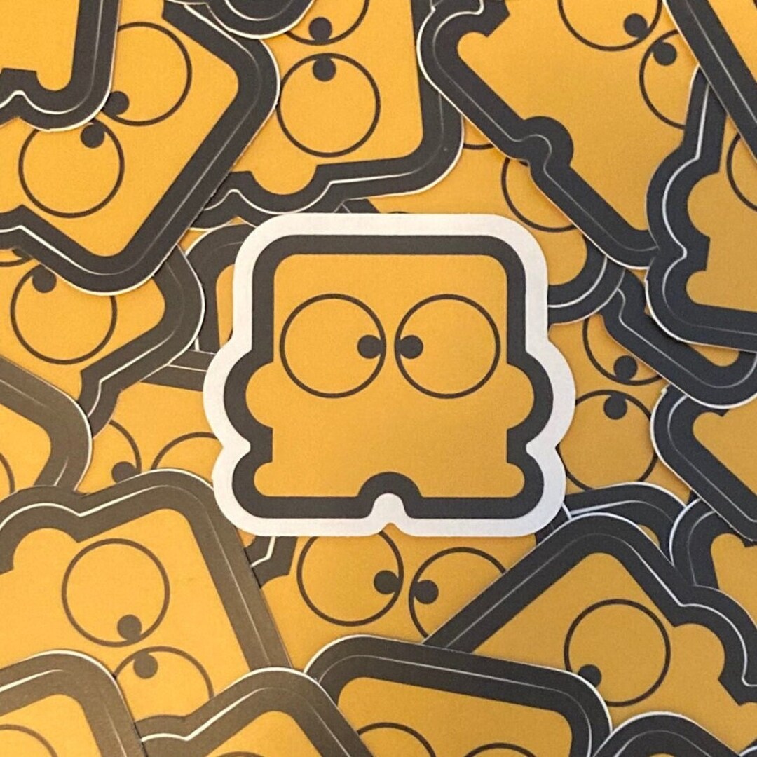 Disk-kun Square Nintendo Famicom Disk System (FDS) Vinyl Die-cut