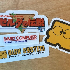Nintendo Famicom Collection Vinyl Die-Cut Stickers NES Japan 8-Bit 80&#39;s
