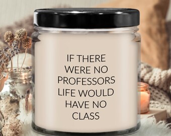 Funny Professor Candle, Vanilla Scented Soy Wax Candle
