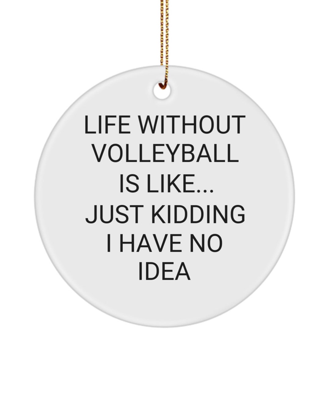 Volleyball Christmas Ornament, Volleyball Gift for Coach, Best