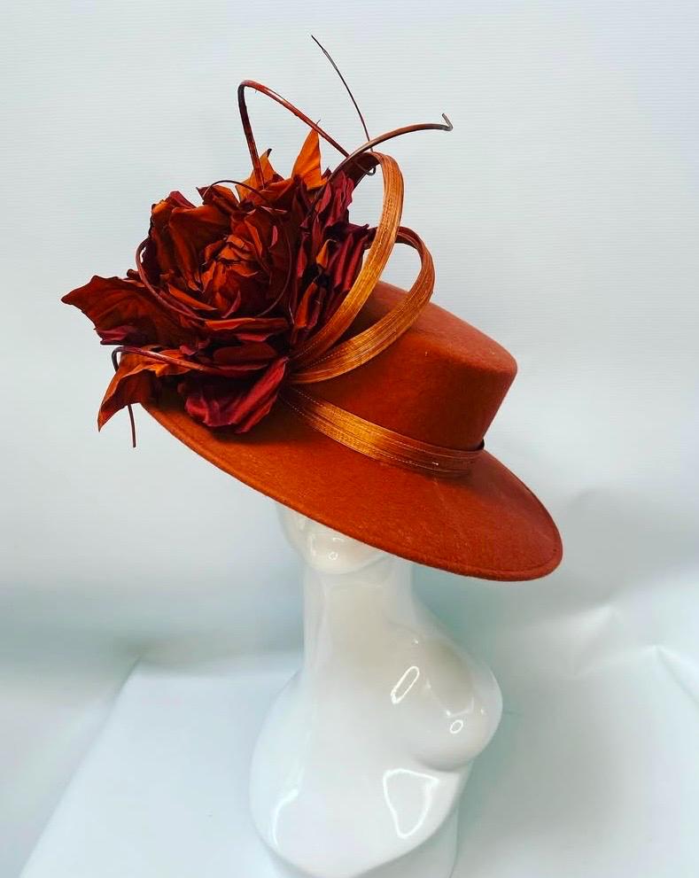 Gold Felt Kentucky Derby Hat - Etsy display picture 1