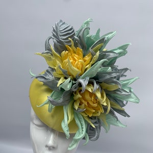 Silk dahlia hat