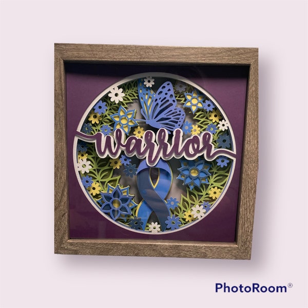 Cancer Shadow Box - Etsy