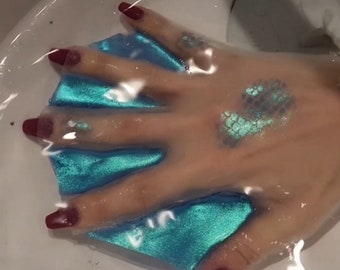 Mermaid webbed gloves