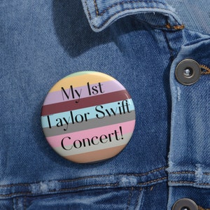 Taylor Swift The Era's Tour Mein 1. Taylor Swift Konzert Pin Custom Swiftie Arena Tour treffen mich um Mitternacht