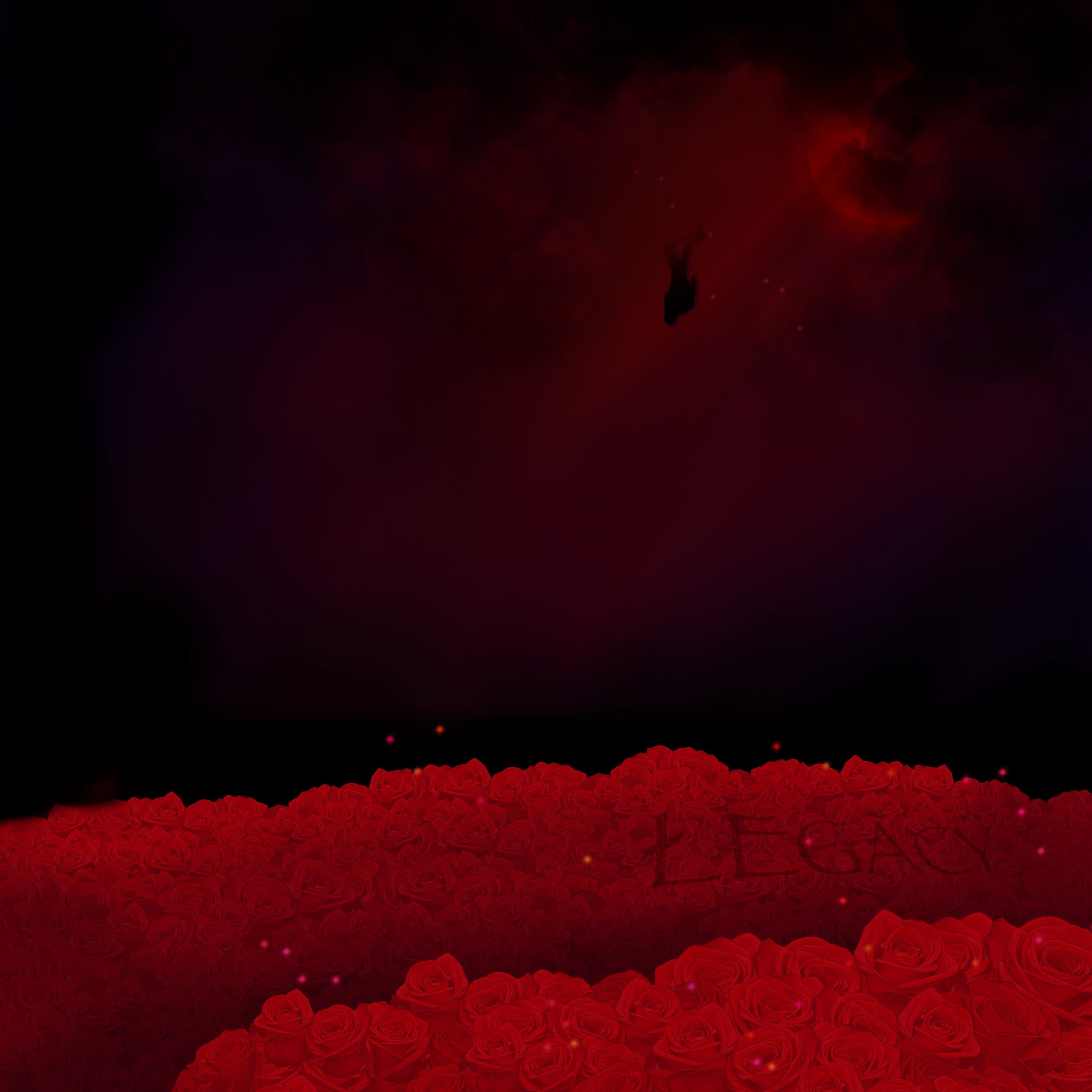 Power/ Falling/ Digital Art/ Wall Decor/ Roses Etsy