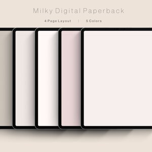5 Color Digital Notebook | Paperback Journal | Journal | Note taking | Notes | Instant Digital Download | Goodnotes | Notability