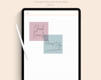 Digital Sticky Notes, Neutral Tones, Instant Digital Download,  Notability, GoodNotes, Xodo, iPad, Tablet